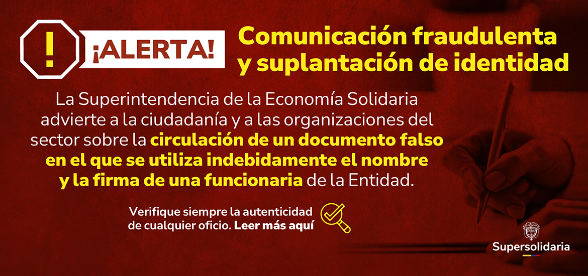 banner comunicación fraudulenta