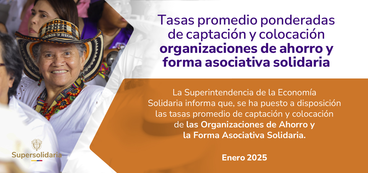 Banner Tasas delegatura asociativa enero 2025.