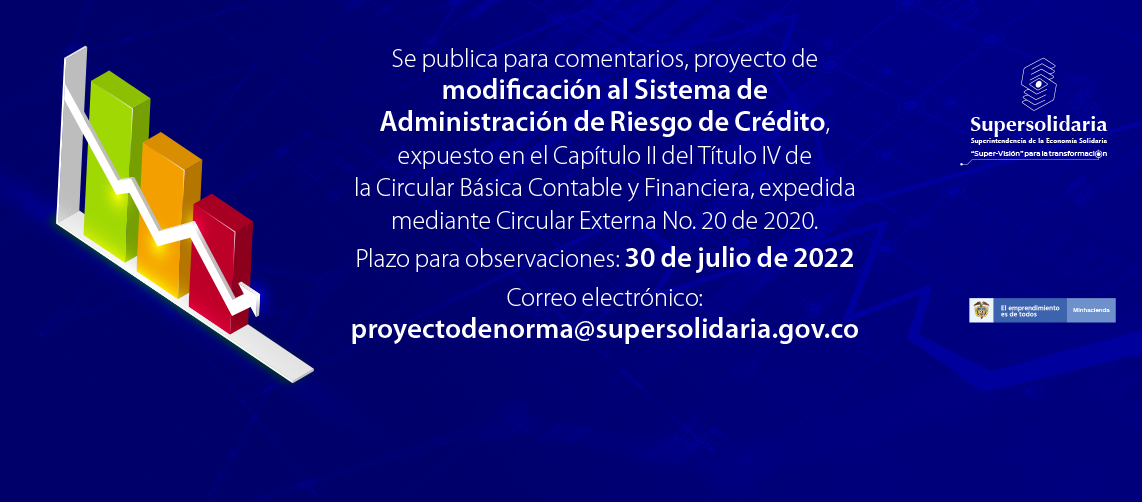 Para comentarios proyecto modificación al Sistema de Administración de Riesgo de Crédito