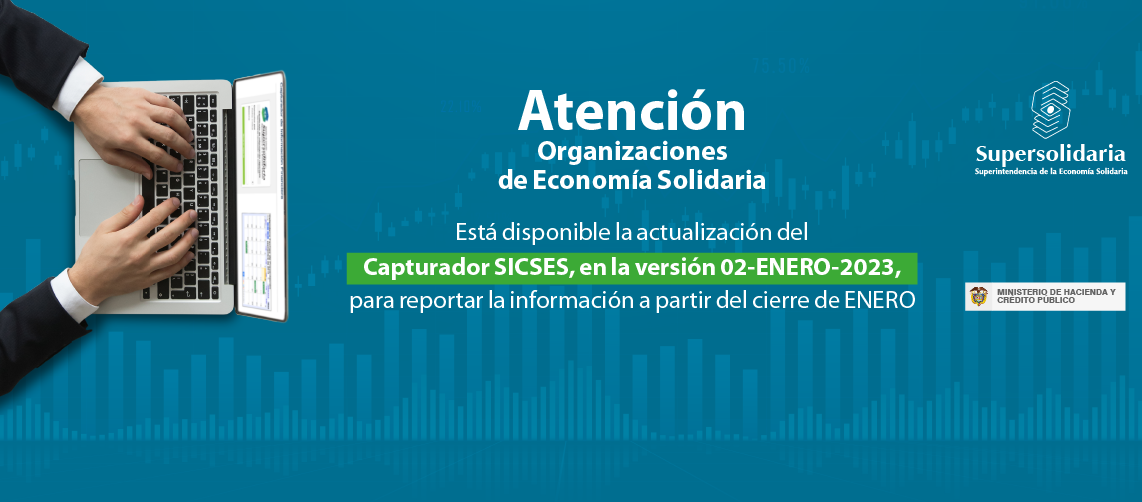 Imagen banner informativo sobre la actualización del aplicativo SICSES en su versión del 02 de enero de 2023