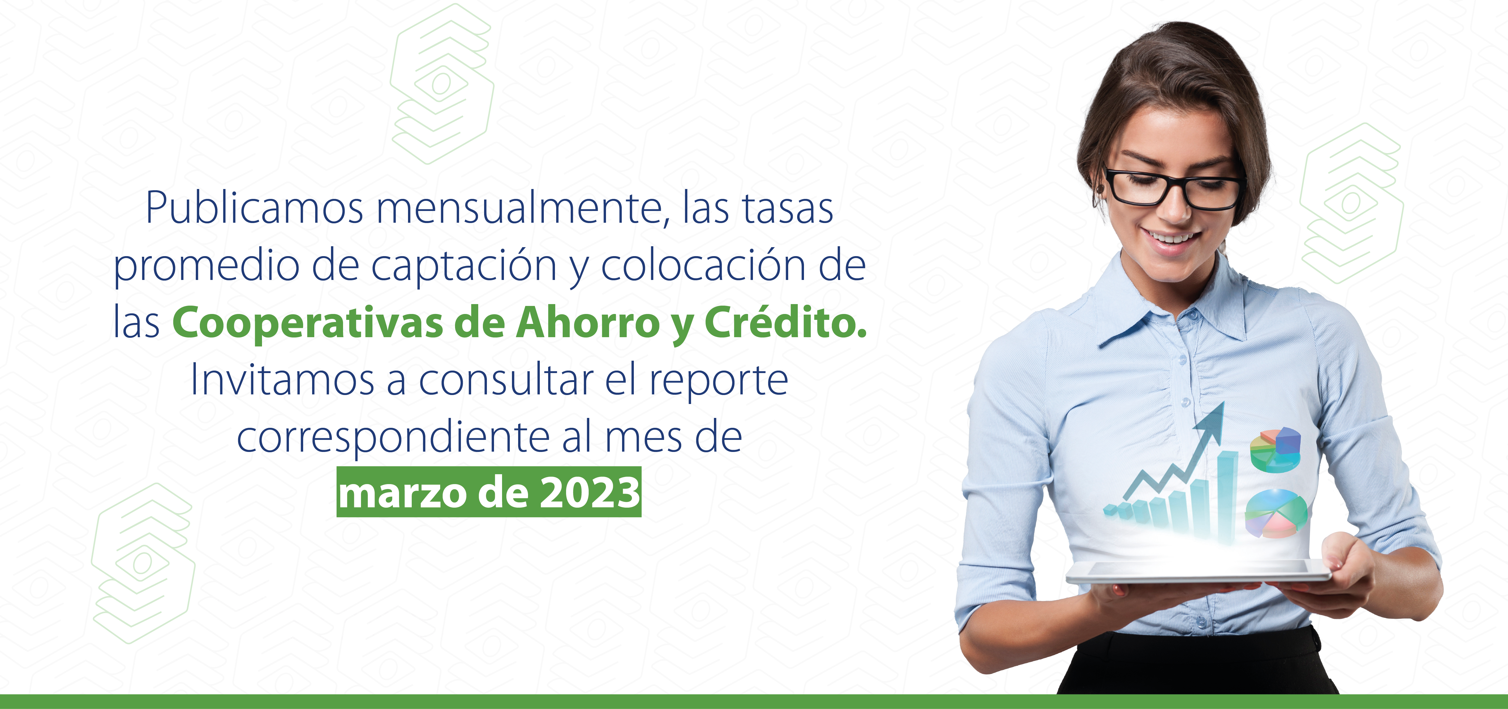 Tasas Promedio Ponderadas Captación y Colocación Cooperativas de Ahorro y Crédito Marzo 2023