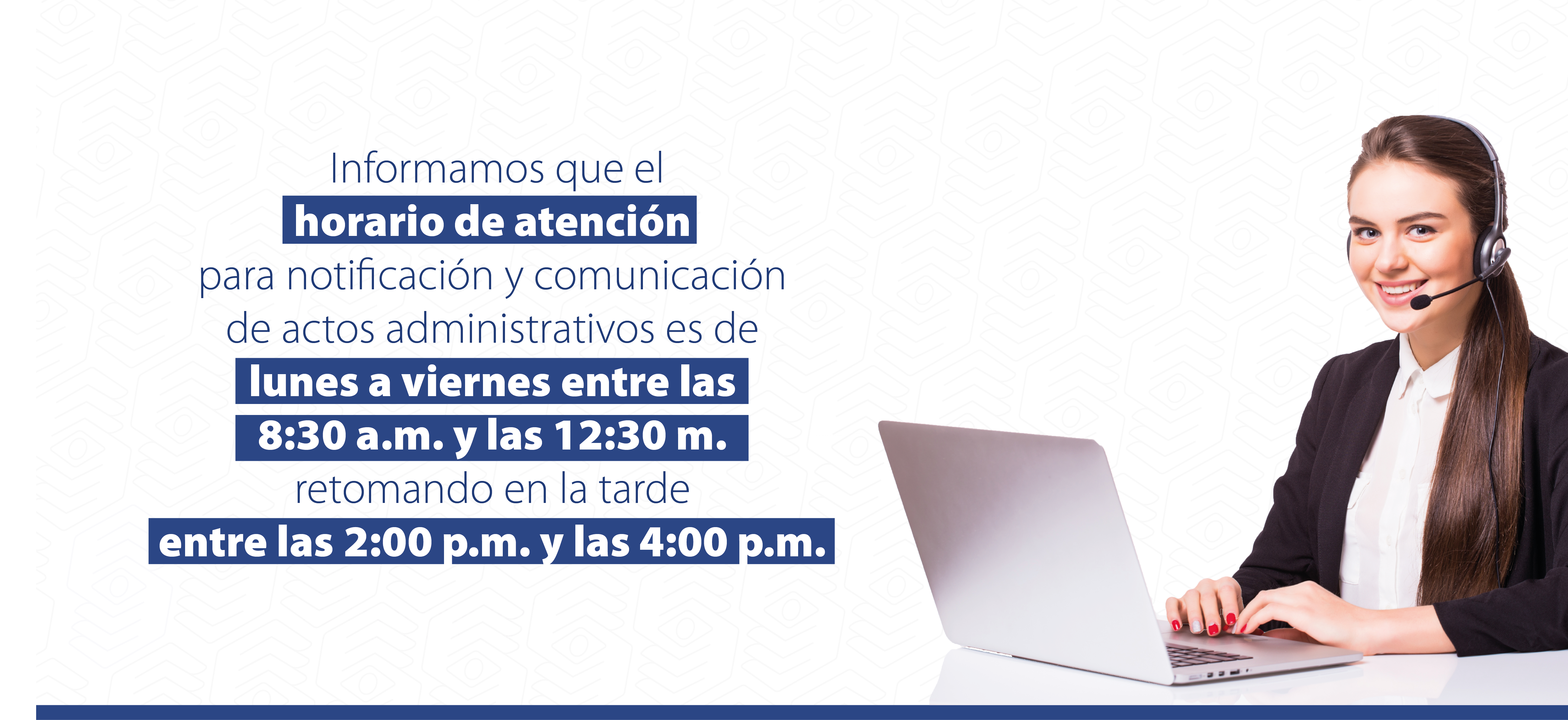 Horario Atención Notificación Actos Administrativos