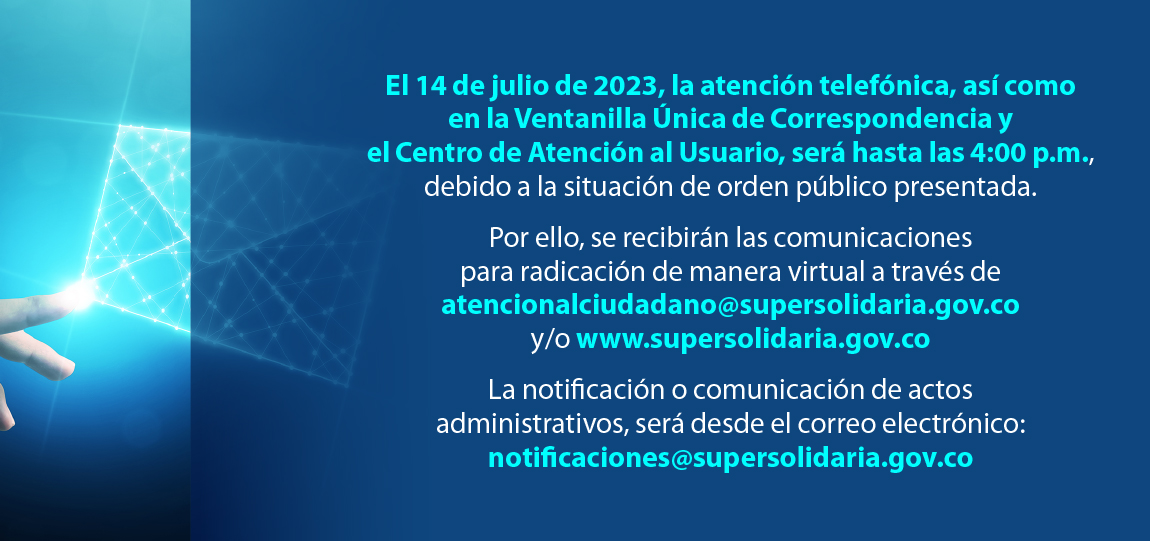 Atención organizaciones solidarias vigiladas, asociados y ciudadanía