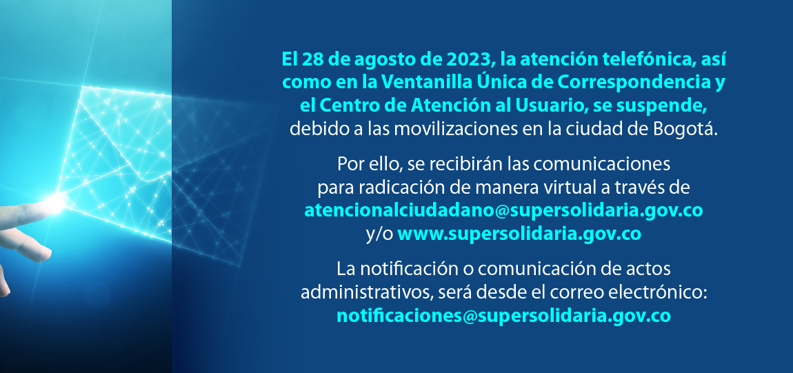 Información de interés para organizaciones solidarias vigiladas, asociados y ciudadanía