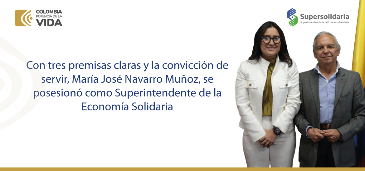 María José Navarro Muñoz, es la nueva Superintendente de la Economía Solidaria