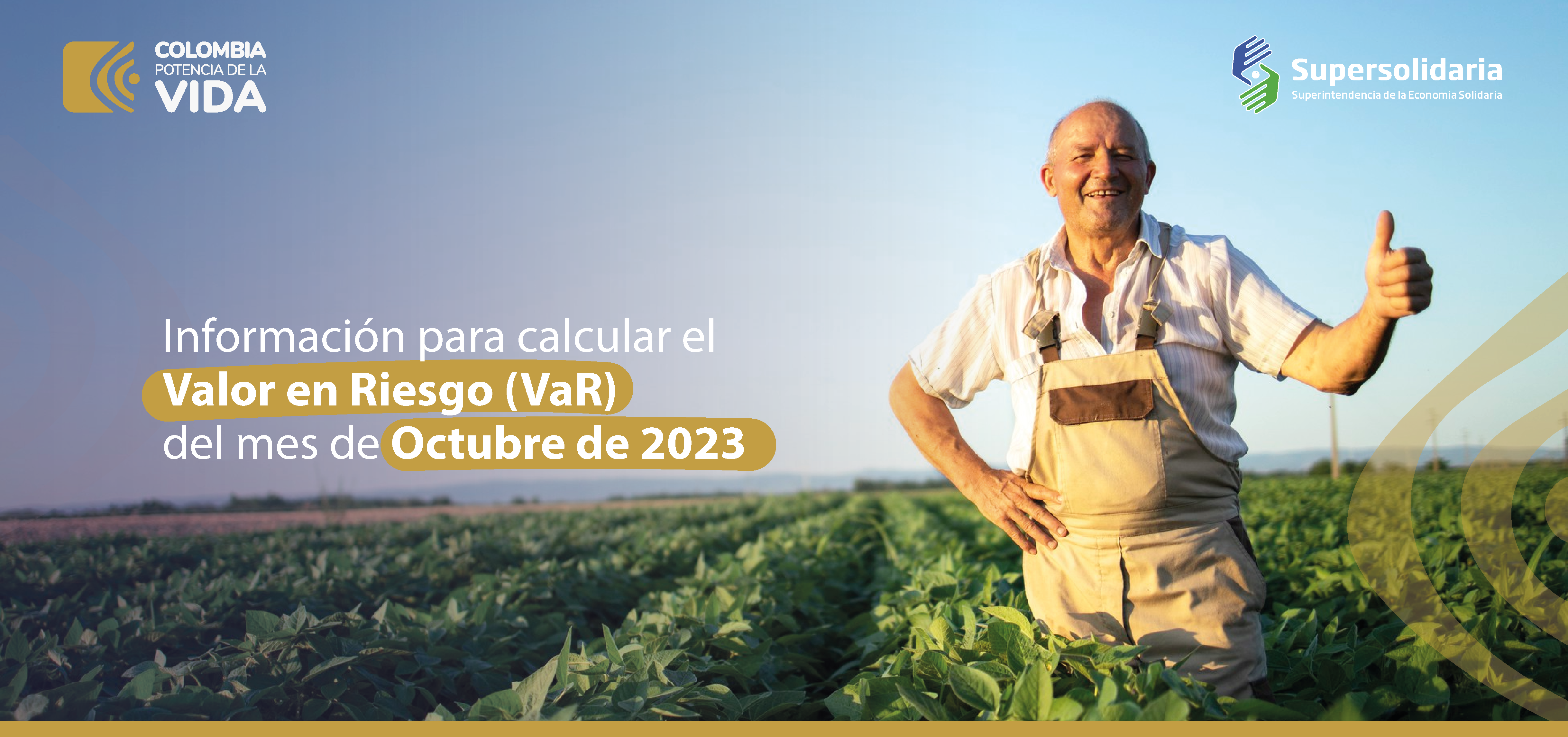 Información para calcular el valor en riesgo (VaR) del mes de octubre de 2023