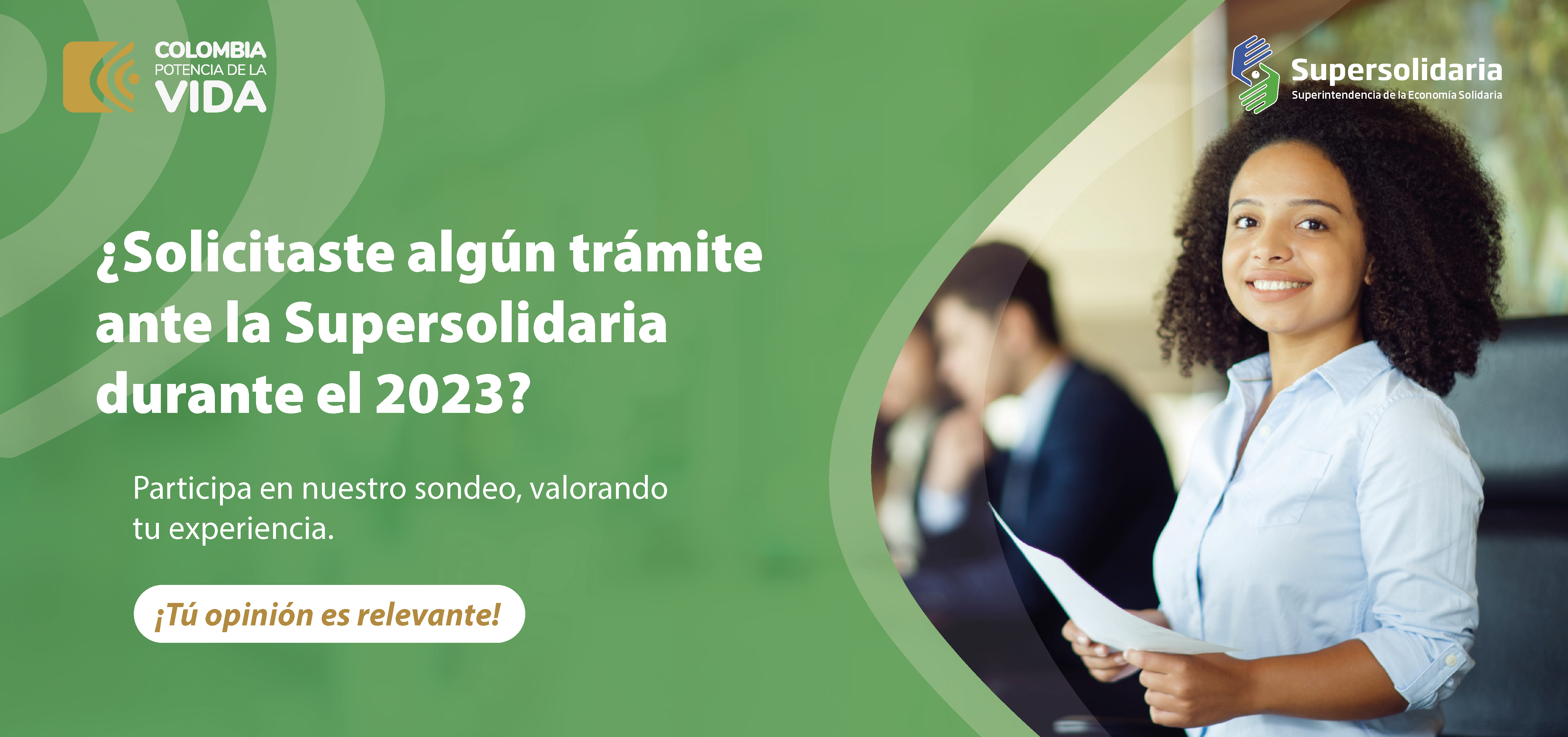 Invitación a participar en el sondeo sobre los Trámites Oficiales de la Supersolidaria