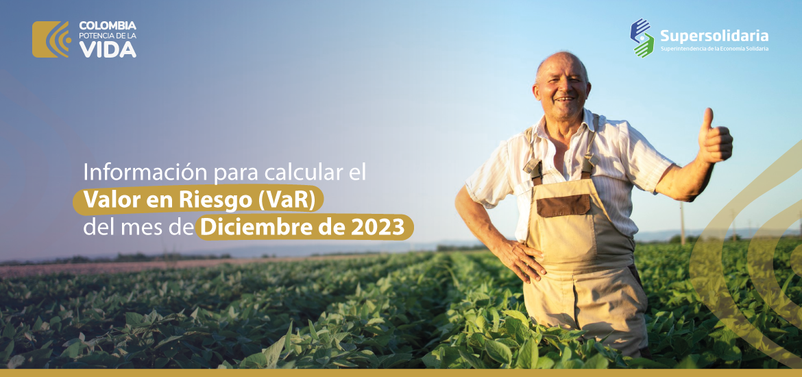 Información para calcular el valor en riesgo (VaR) del mes de diciembre de 2023