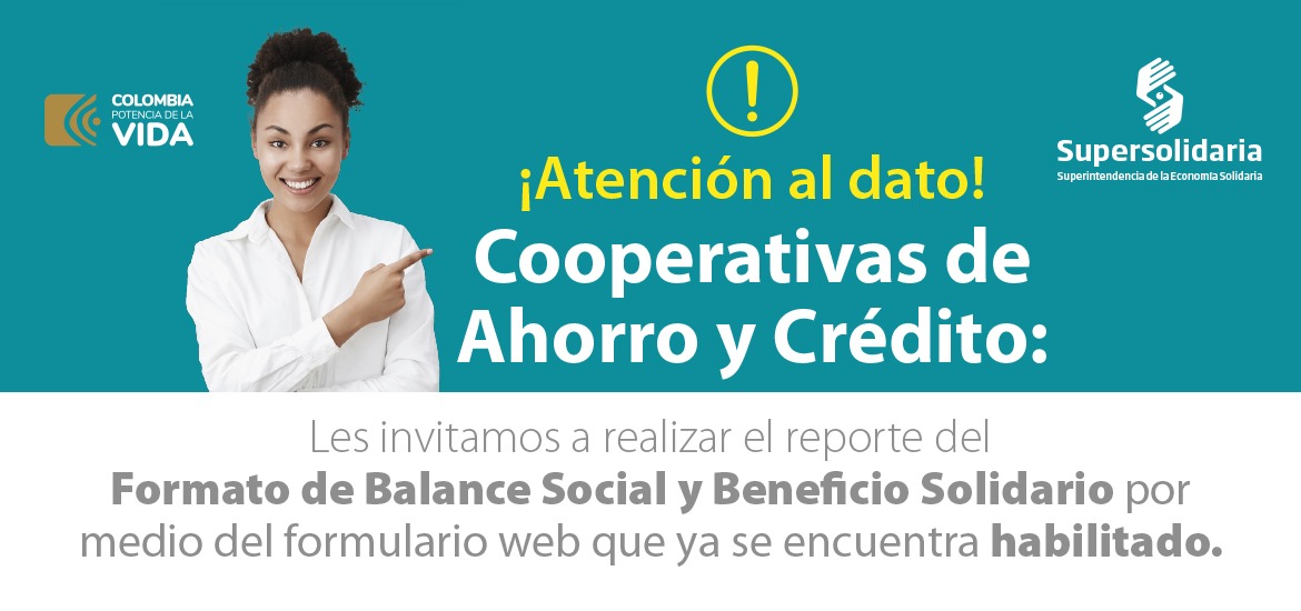 Disponible formulario web para reporte Balance Social y Beneficio Solidario