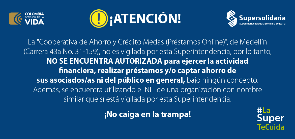 Atención - Cooperativa de Ahorro y Crédito Medas (Préstamos Online)