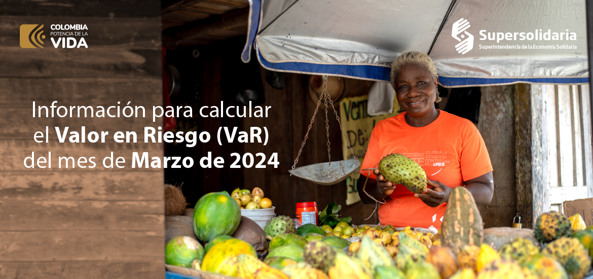 Información para el cálculo del Valor en Riesgo – VaR – marzo de 2024