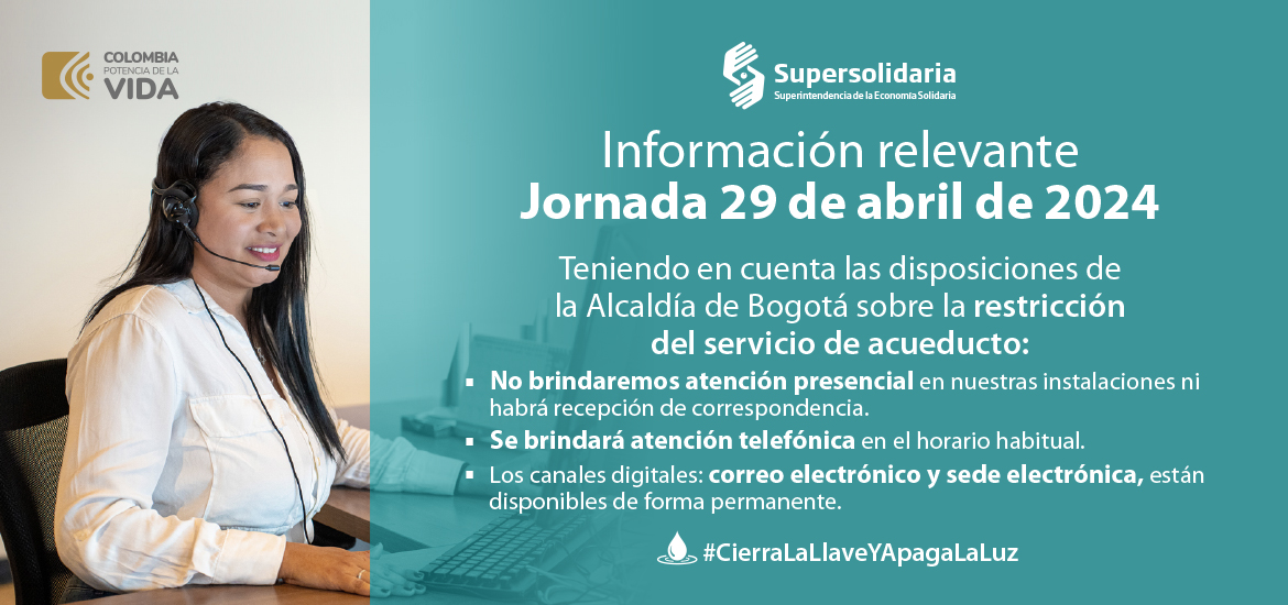 ¿Cómo será la atención presencial, durante la jornada del 29 de abril de 2024?