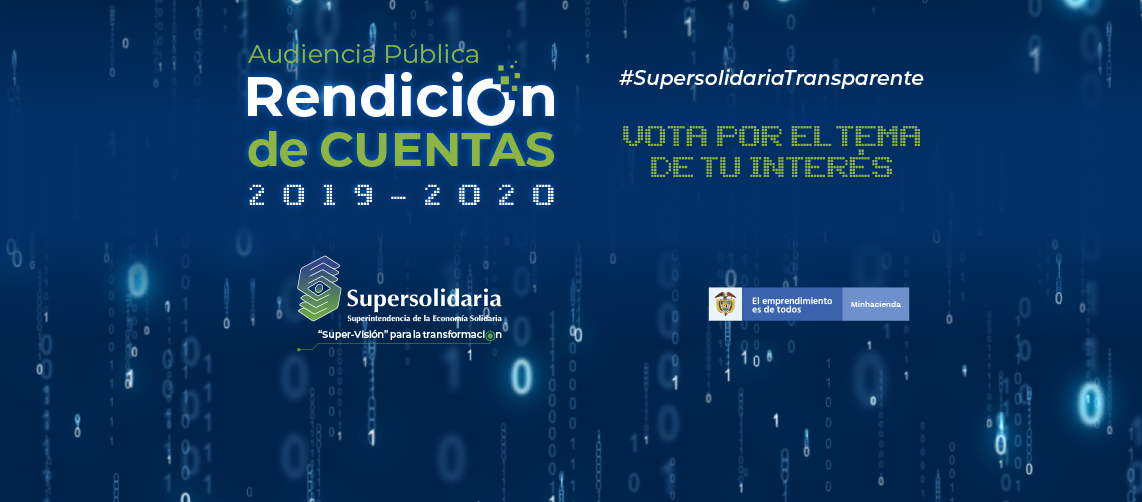 Vote por el tema de su interés para la Audiencia Pública Rendición de Cuentas 2019 - 2020