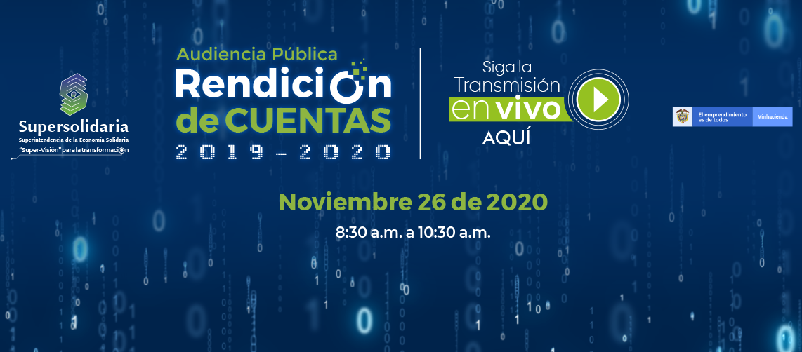 Siga la transmisión de la Audiencia Pública Rendición Cuentas 2019 - 2020