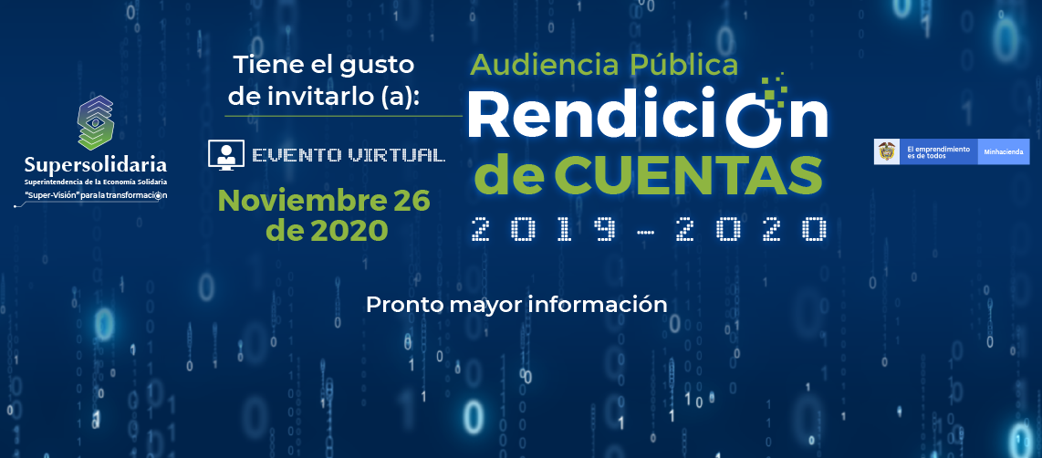 Supersolidaria rendirá cuentas el 26 de noviembre de 2020