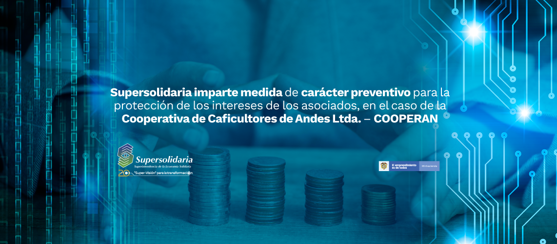 Supersolidaria imparte medida de carácter preventivo para COOPERAN