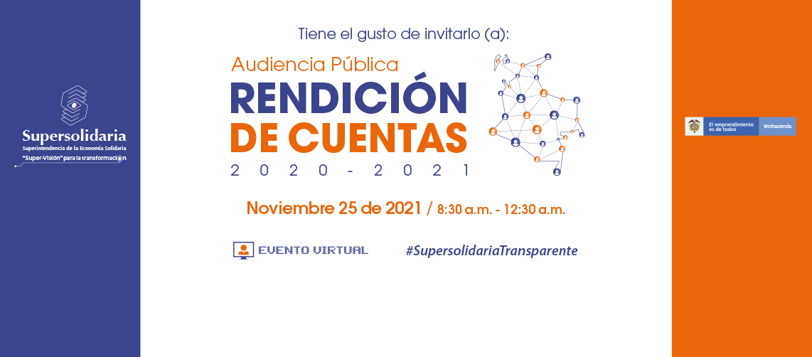 El próximo 25 de noviembre, Supersolidaria rendirá cuentas a la ciudadanía