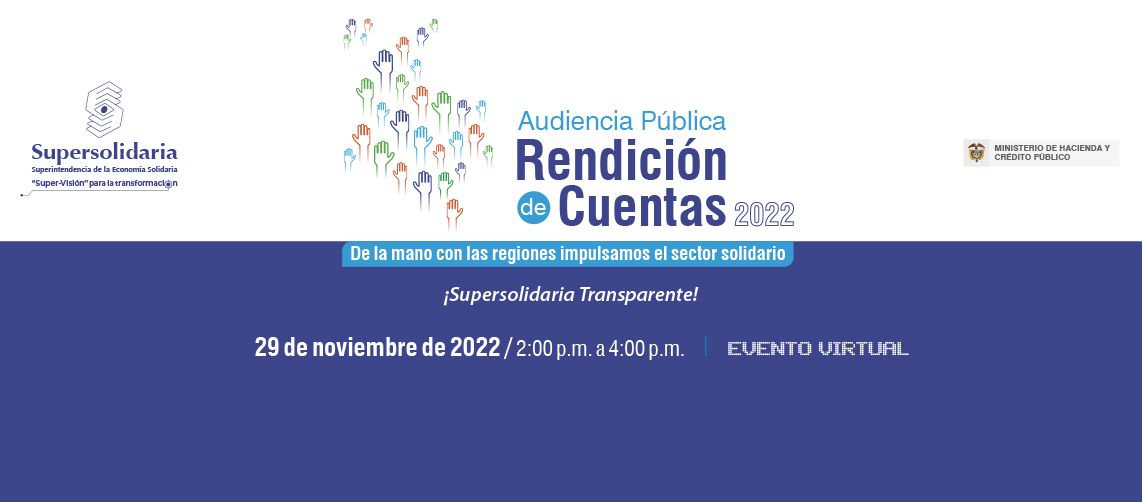 El próximo 29 de noviembre, Supersolidaria rendirá cuentas a la ciudadanía