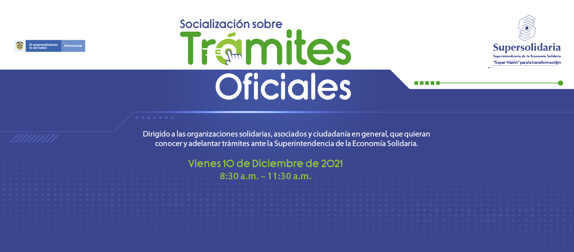 Socialización sobre trámites el próximo viernes 10 de diciembre