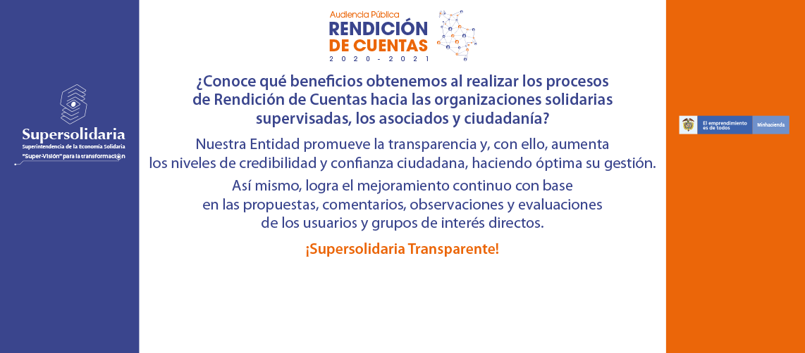 ¡Supersolidaria Transparente! Beneficios de rendir cuentas ante los grupos de interés