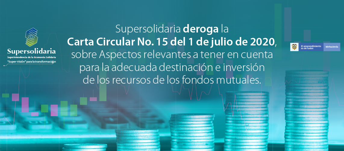 Supersolidaria deroga la Carta Circular No. 15 del 1 de julio de 2020