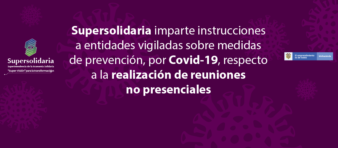 Medidas de prevención, por COVID-19, respecto a la realización de reuniones no presenciales