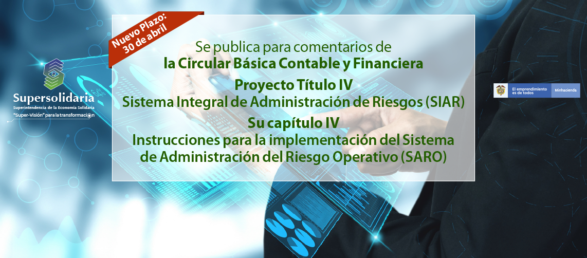 Para comentarios Circular Básica Contable y Financiera, Proyecto Título IV: SIAR, Capítulo IV: SARO