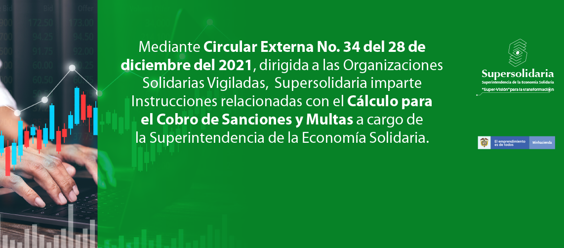 Se publica Circular Externa No. 34: Instrucciones sobre el Cálculo para el Cobro de Sanciones y Multas