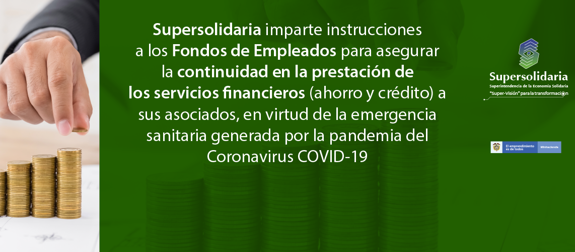 Instrucciones a los Fondos de Empleados para continuidad de servicios financieros