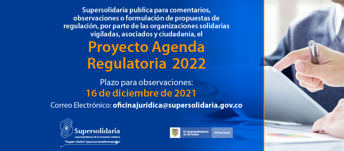 Se publica para comentarios Proyecto Agenda Regulatoria y Doctrinal 2022