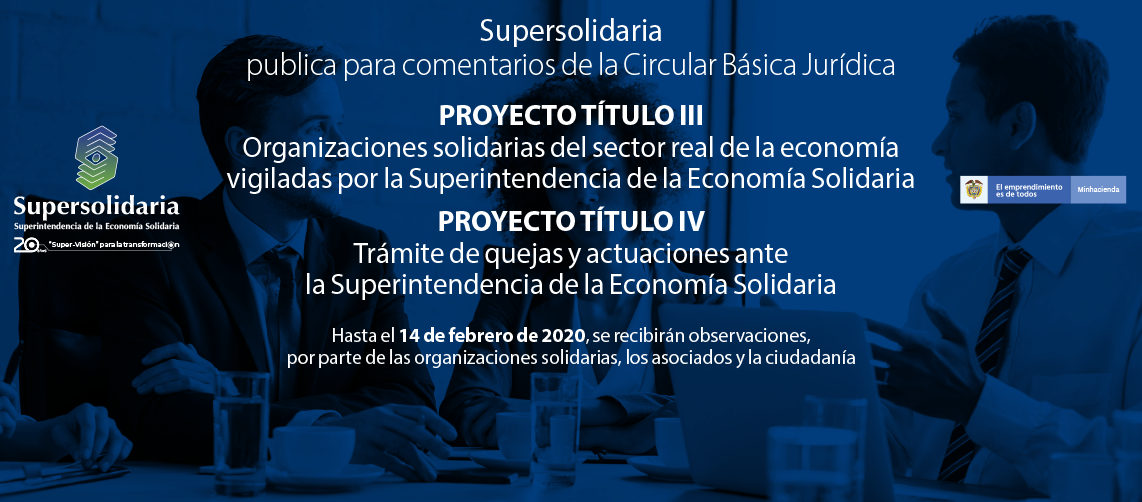 Para comentarios Proyecto Título III y IV Circular Básica Jurídica