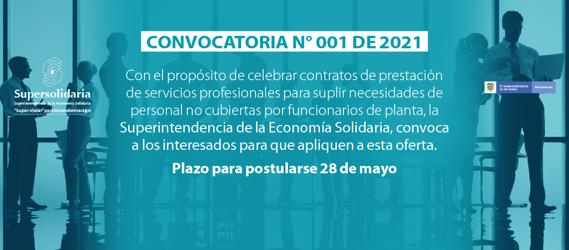 Convocatoria 001 de 2021