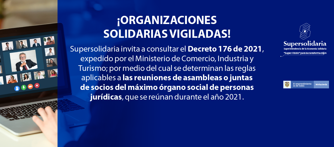 Se expide el Decreto 176 de 2021 sobre Asambleas o Juntas de Socios