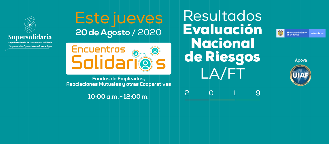 Este jueves, resultados de la Evaluación Nacional de Riesgos LA/FT 2019