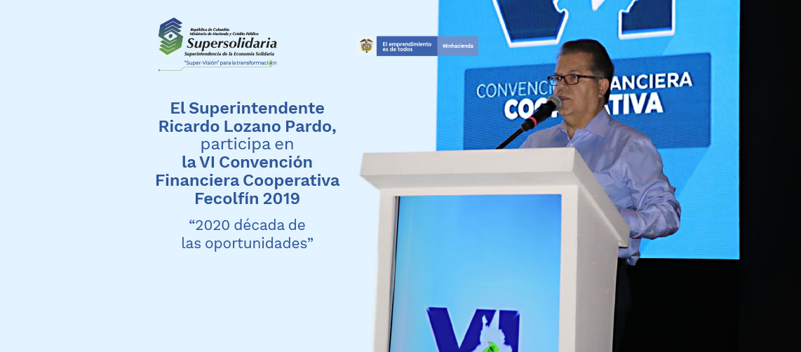 Superintendente en la VI Convención Financiera Cooperativa 2019