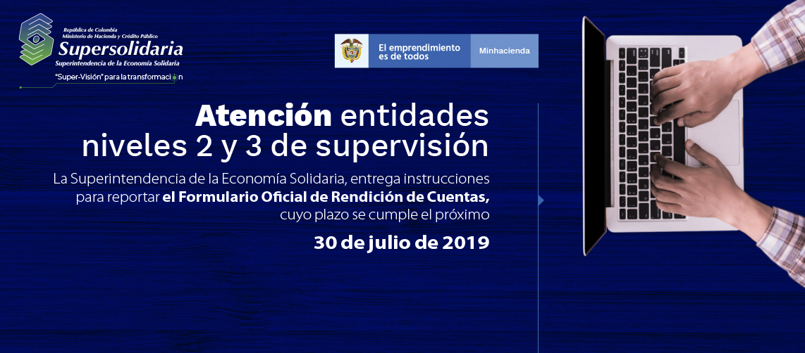 Entidades de los niveles 2 y 3 deben reportar el Formulario Oficial de Rendición de Cuentas