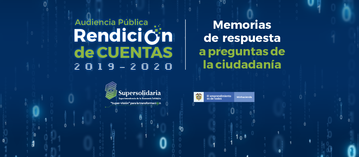 Respuesta a preguntas ciudadanas resultado de la Rendición de Cuentas 2019 - 2020