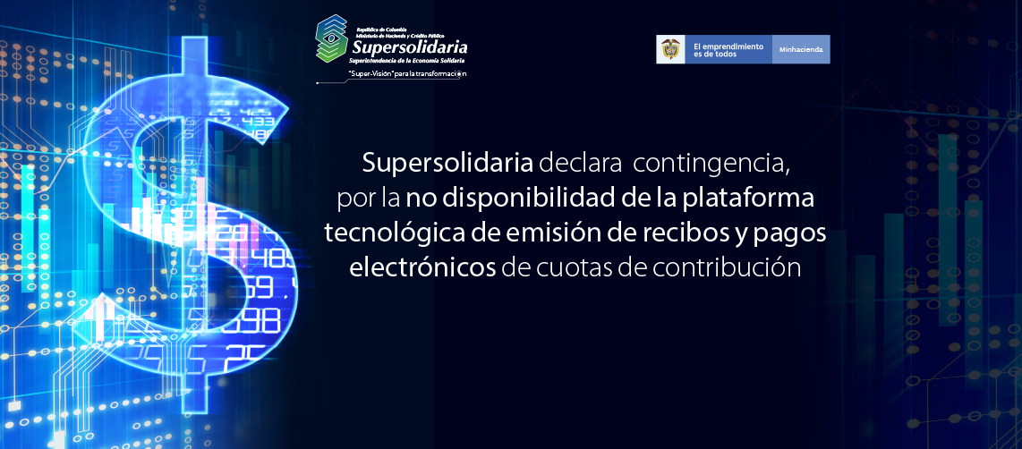 Supersolidaria declara contingencia por la no disponibilidad de plataforma tecnológica