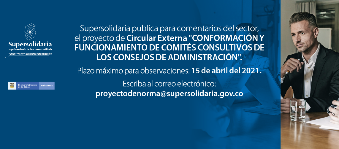 Para comentarios proyecto: Conformación y funcionamiento de Comités Consultivos de los Consejos de Administración