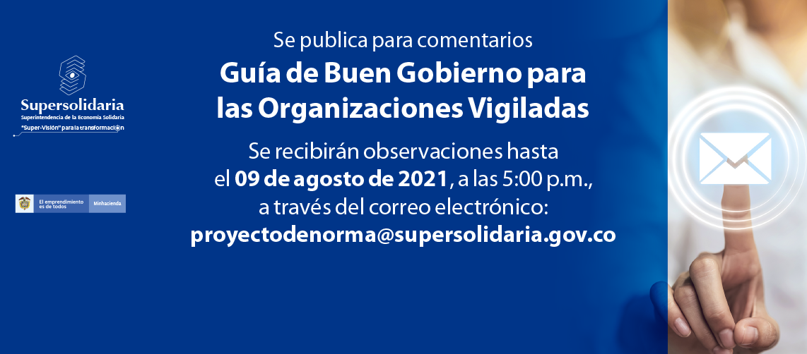 Se publica para comentarios la Guía de Buen Gobierno; dirigida a las Organizaciones Vigiladas