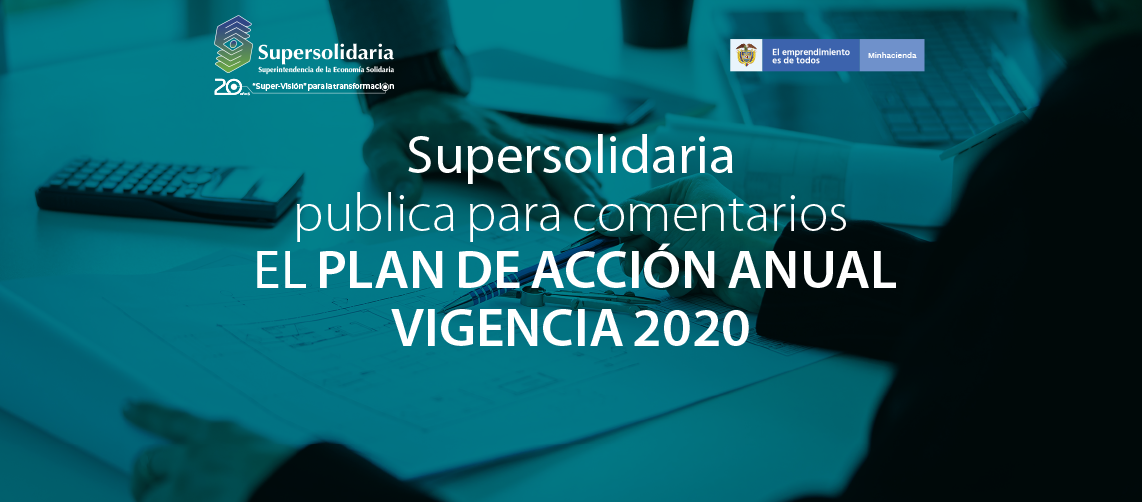 Plan de Acción Anual Vigencia 2020 para comentarios