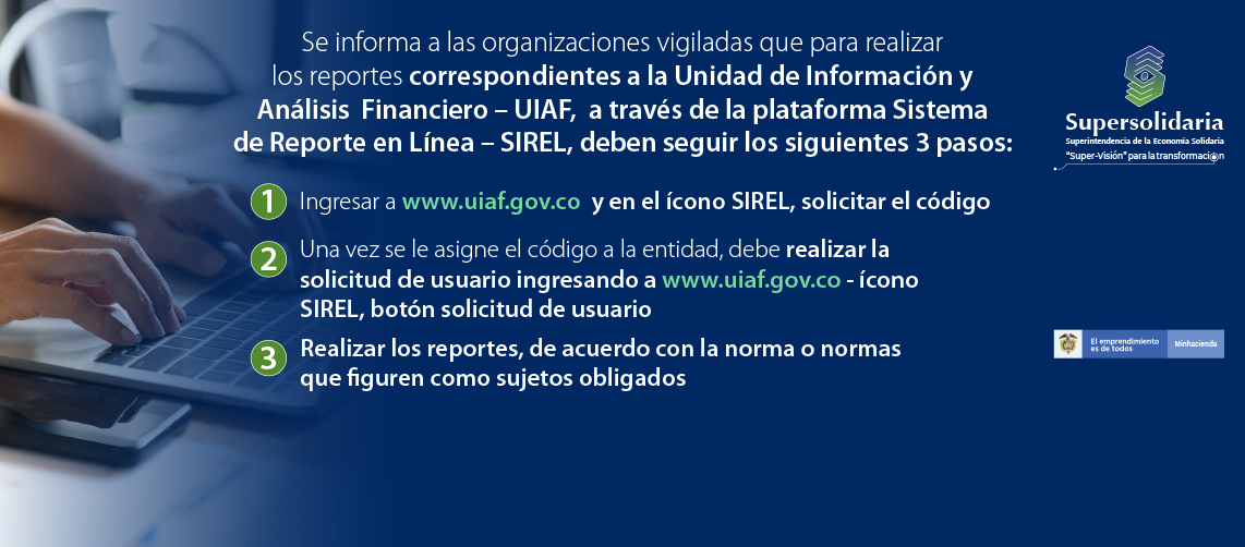 Reportes a la UIAF, a través del Sistema en Línea SIREL