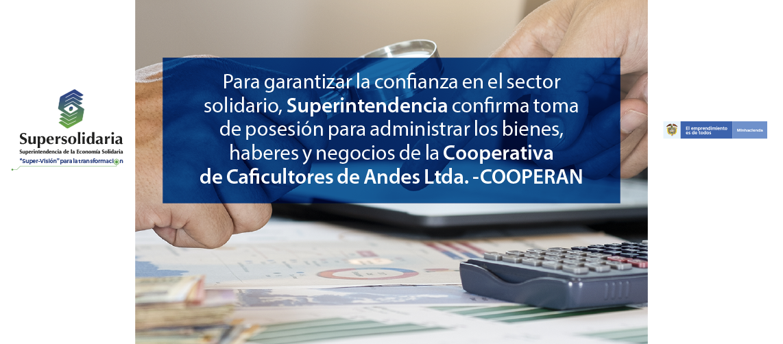 Se confirma toma de posesión para administrar a COOPERAN