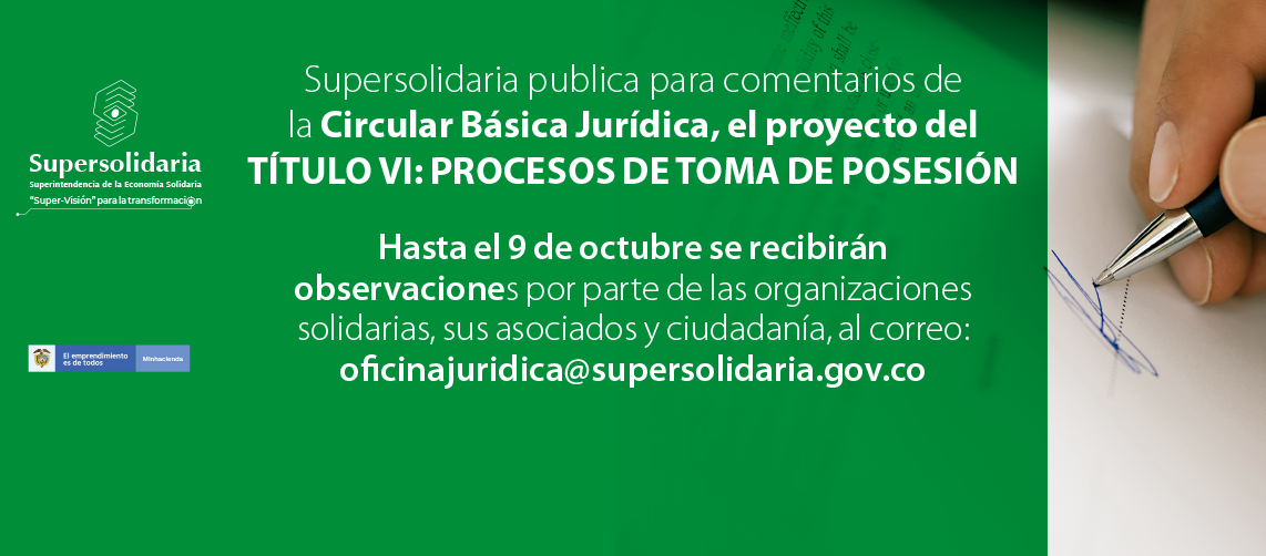 Para comentarios Título VI: Procesos de Toma de Posesión