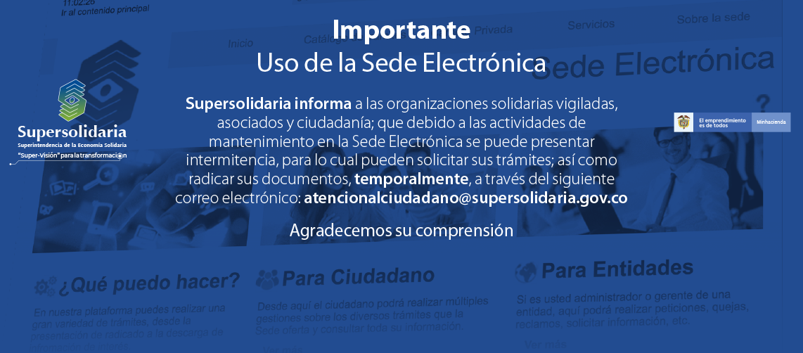 Intermitencia por actividades de mantenimiento en la sede electrónica