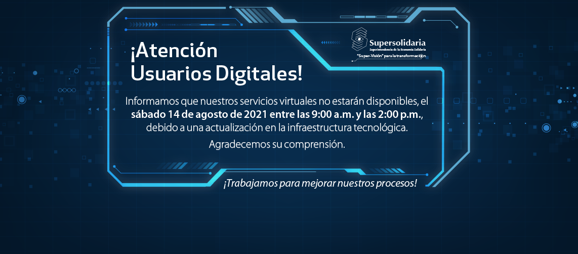 14 de agosto, ventana mantenimiento infraestructura tecnológica