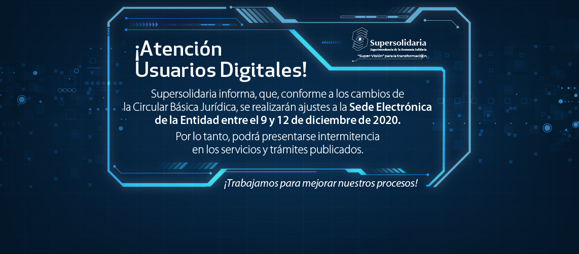 A partir del 9 y hasta el 12 de diciembre de 2020, se realizará ventana de mantenimiento