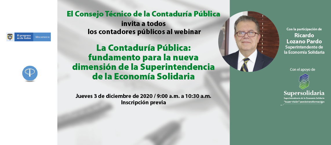 Webinar Consejo Técnico Contaduría Pública con participación del Superintendente