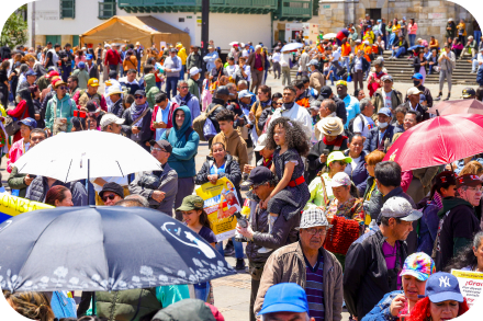 foto de reunión de multitudes