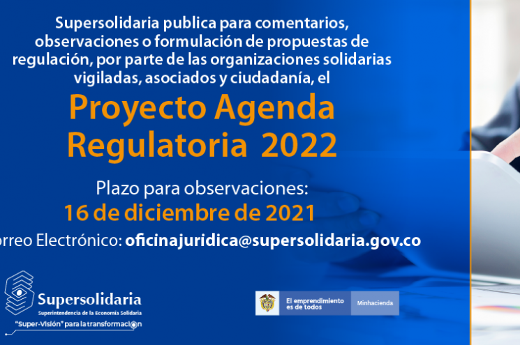 Se publica para comentarios Proyecto Agenda Regulatoria y Doctrinal 2022 Se publica para comentarios Proyecto Agenda Regulatoria y Doctrinal 2022